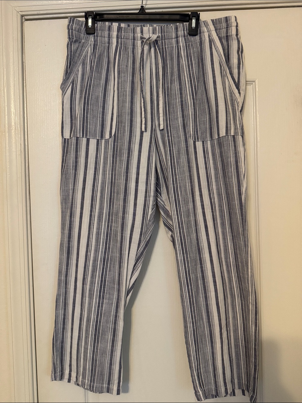 North River Outfitters Striped Cotton Drawstring Pants
